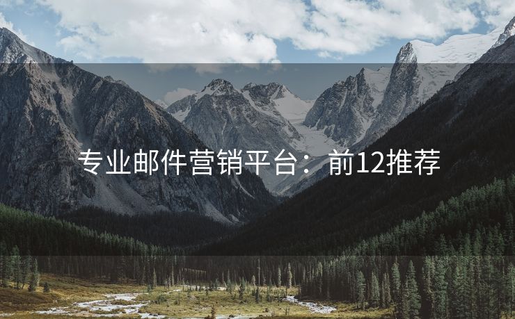 專業(yè)郵件營(yíng)銷平臺(tái)：前12推薦