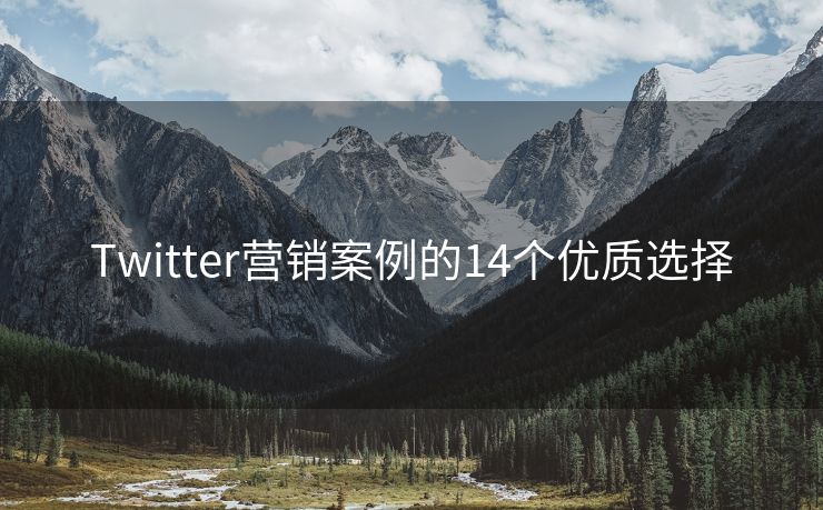 Twitter營銷案例的14個(gè)優(yōu)質(zhì)選擇