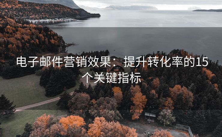 電子郵件營銷效果：提升轉(zhuǎn)化率的15個關(guān)鍵指標(biāo)
