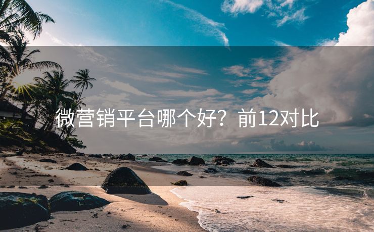 微營銷平臺哪個好？前12對比
