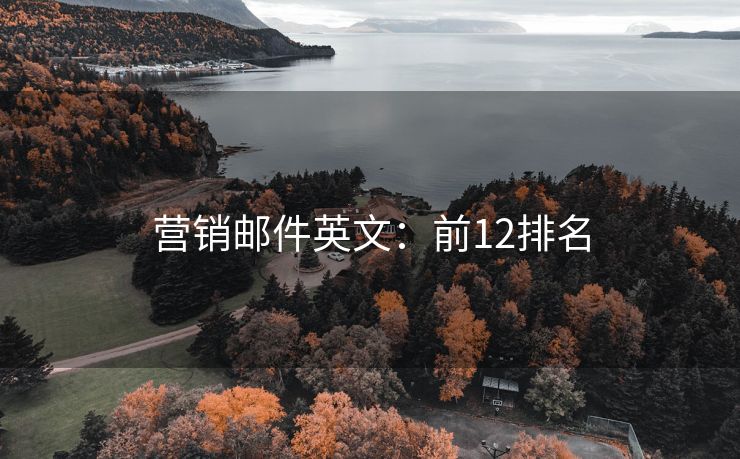 營(yíng)銷郵件英文：前12排名