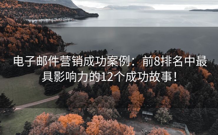 電子郵件營銷成功案例：前8排名中最具影響力的12個成功故事！